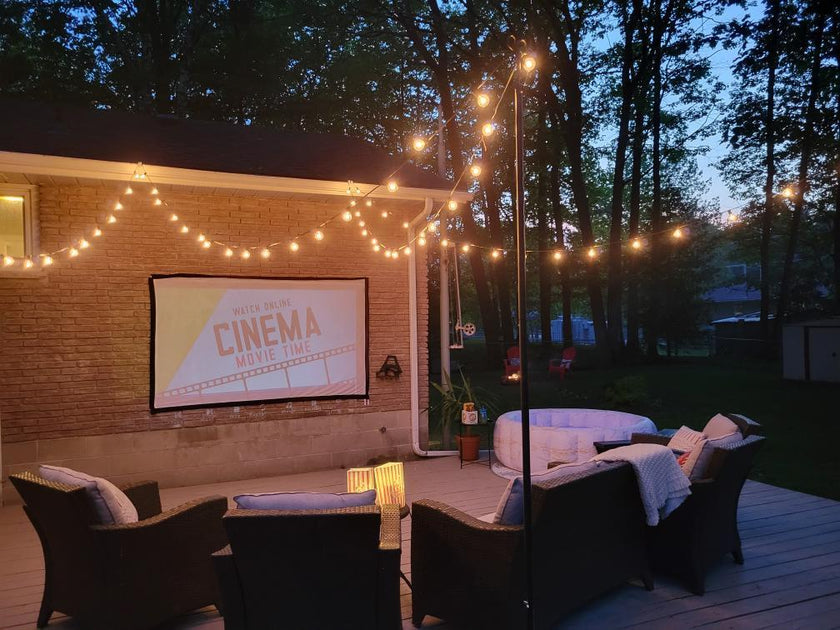 Inflatable Pool Backyard Movie Night – LYKKESHOP.COM